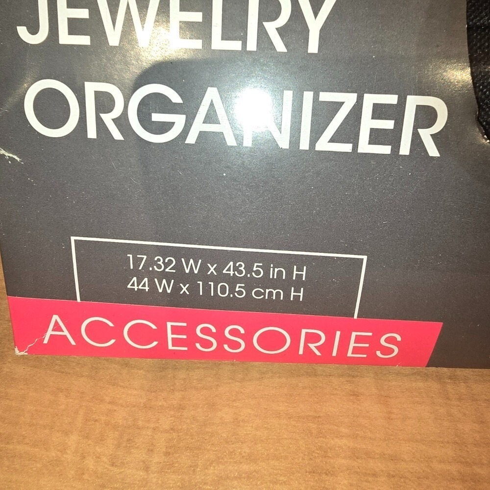 Hanging Jewelry Organizer Double Sided 17" x 43" Easy Home Aldi‎ NEW! - Picture 6 of 6